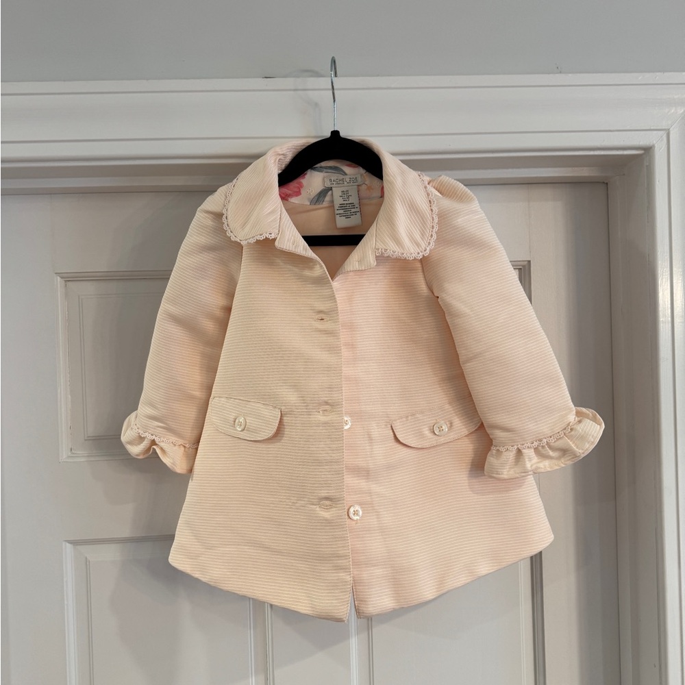 Girls 2T Rachel Zoe Pink Light Pea Coat